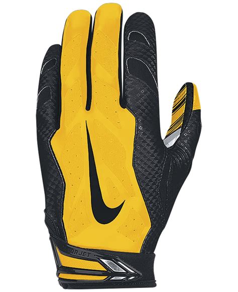 yellow Nike Vapor jet gloves